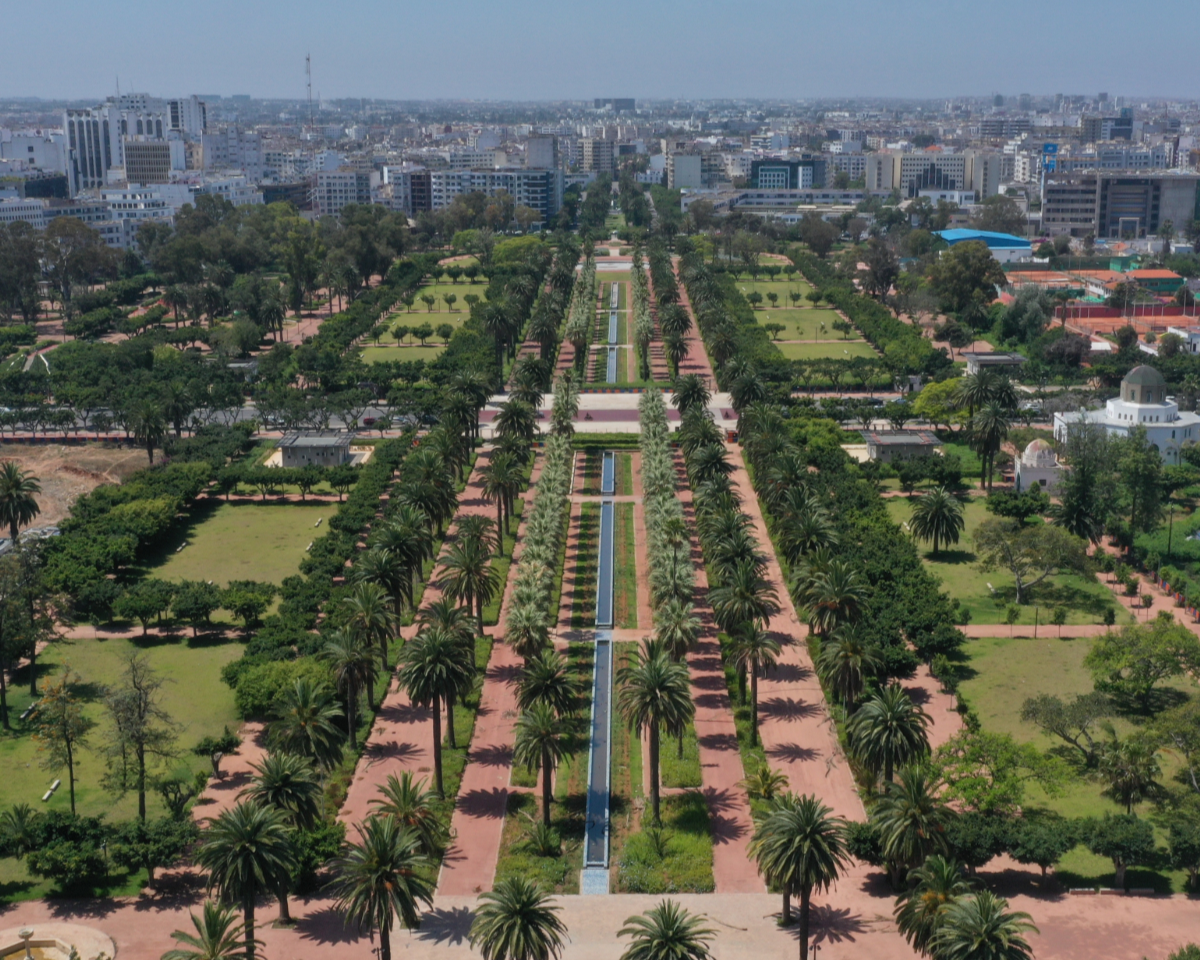 Place Mohammed V, le Parc de la Ligue Arabe